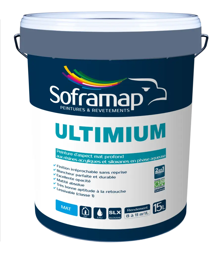 Peinture murs et plafonds mate profond Ultimium