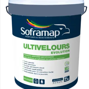 Peinture murs veloutée lessivable Ultivelours