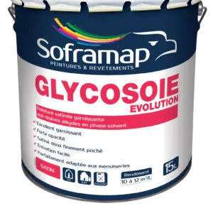 Peinture glycéro satinée bois et métal Glycosoie Évolution