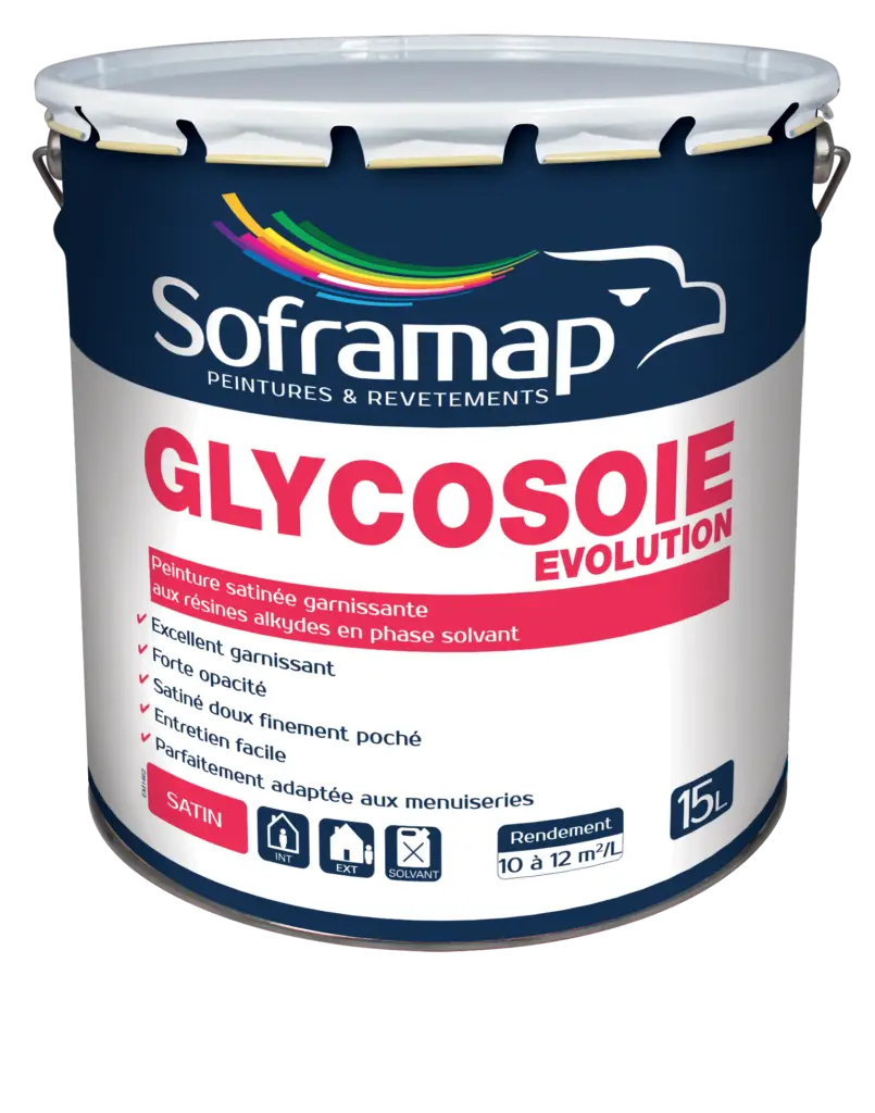 Peinture glycéro satinée bois et métal Glycosoie Évolution