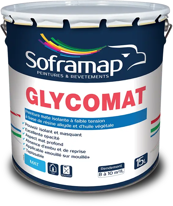 Peinture plafond glycéro mate isolante Glycomat