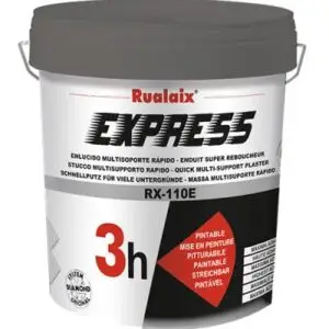 Enduit de rebouchage express recouvrable en 3 h Rualaix RX-110E