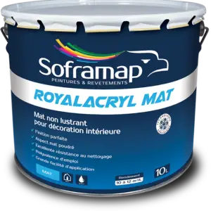Peinture murs mate lessivable Royalacryl Mat