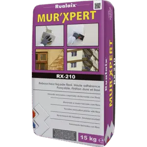 Enduit de rebouchage façade à prise rapide Rualaix Mur&rsquo;Xpert RX-210