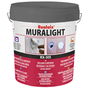 Enduit de rebouchage allégé prêt à l’emploi Rualaix Muralight RX-305