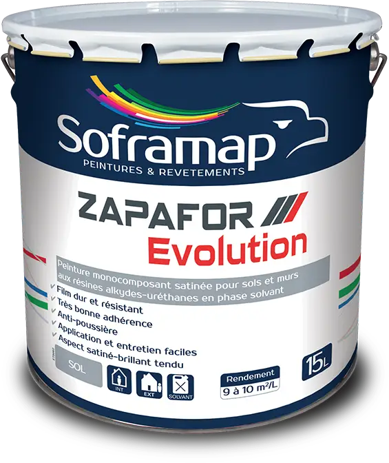 Peinture de sol anti-poussière Zapafor Evolution