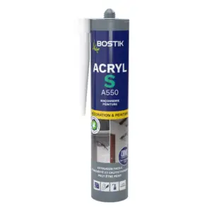 Mastic acrylique de finition A550 Acryl S blanc