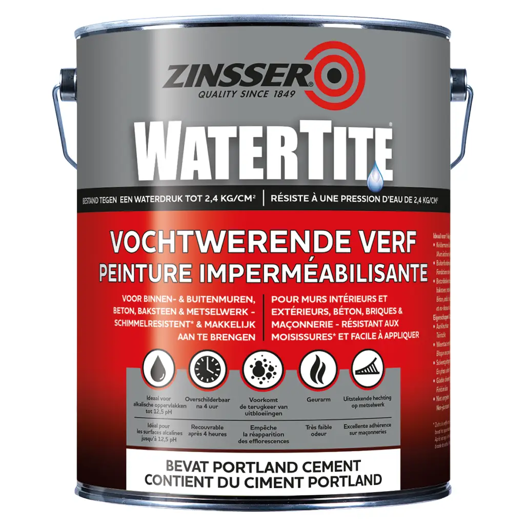 Peinture imperméabilisante pour caves et sous-sols Watertite