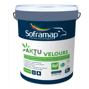 Peinture murs veloutée biosourcée Aktu Velours