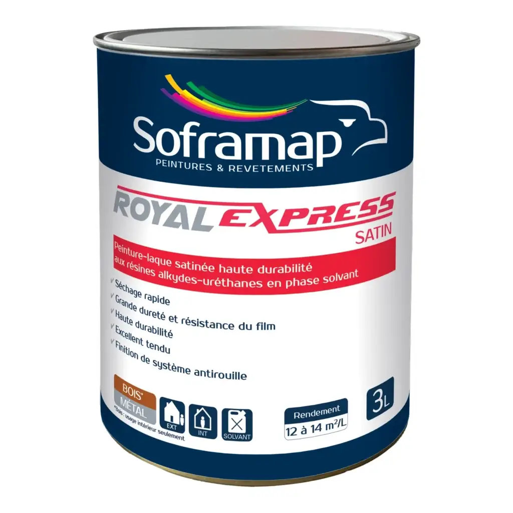 Laque satinée bois et métal Royal Express