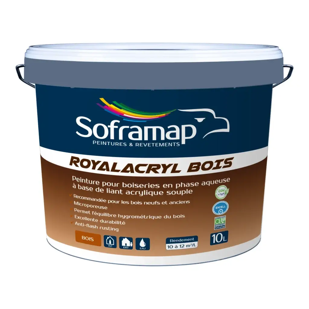 Peinture acrylique souple boiseries Royalacryl Bois
