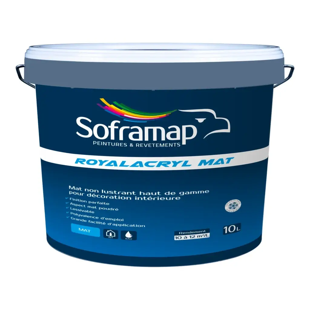 Peinture murs mate lessivable Royalacryl Mat