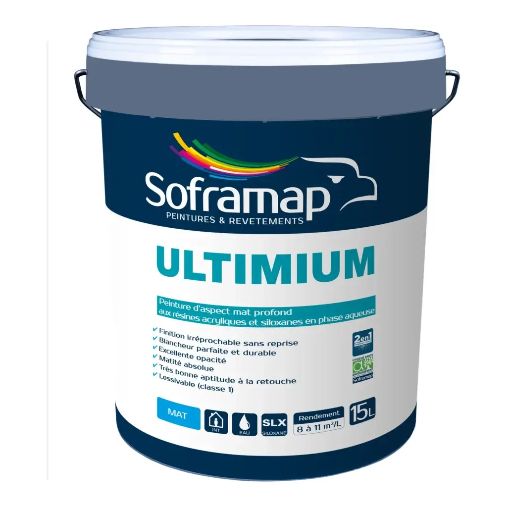 Peinture murs et plafonds mate profond Ultimium