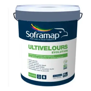 Peinture murs veloutée lessivable Ultivelours
