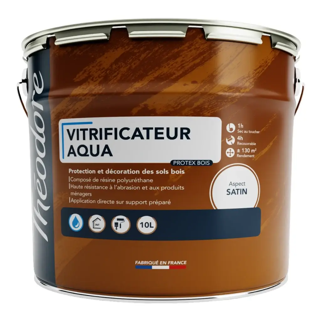 Vitrificateur parquet satiné à l'eau Protex Bois