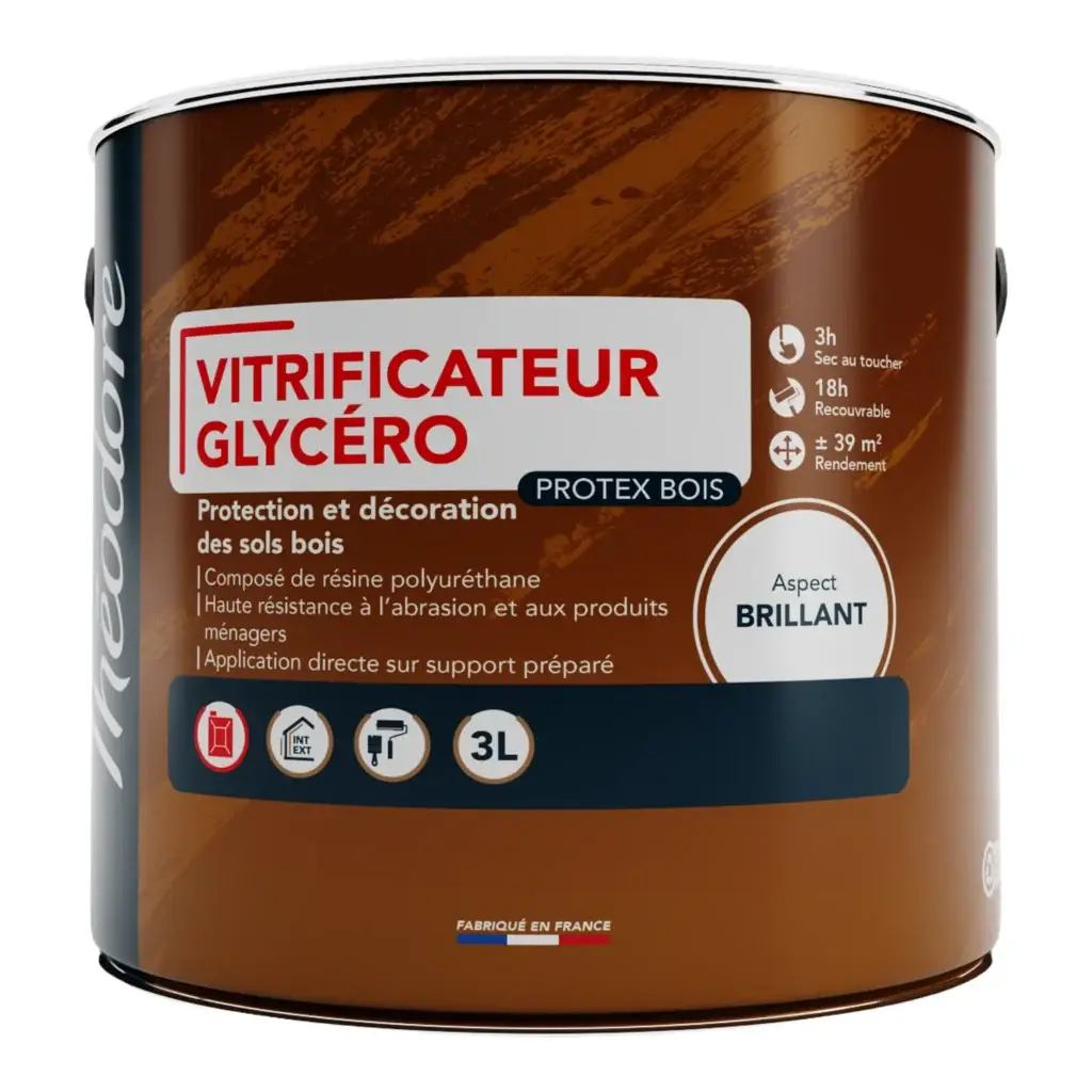 Vitrificateur bois brillant glycéro Protex Bois
