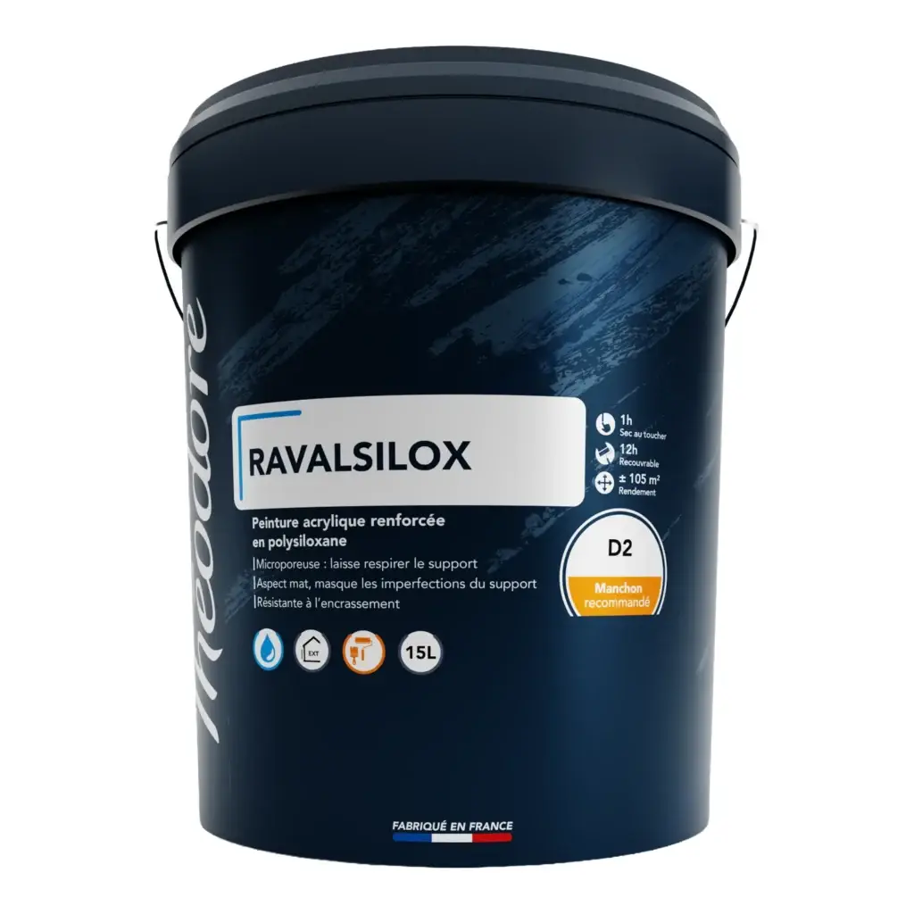 Peinture de façade siloxane blanche Ravalsilox