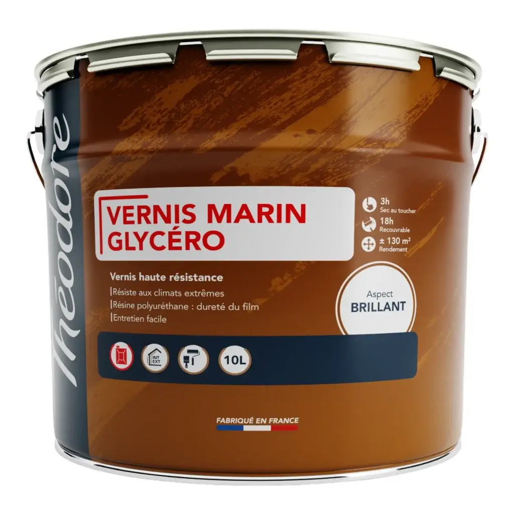 Vernis marin brillant haute résistance